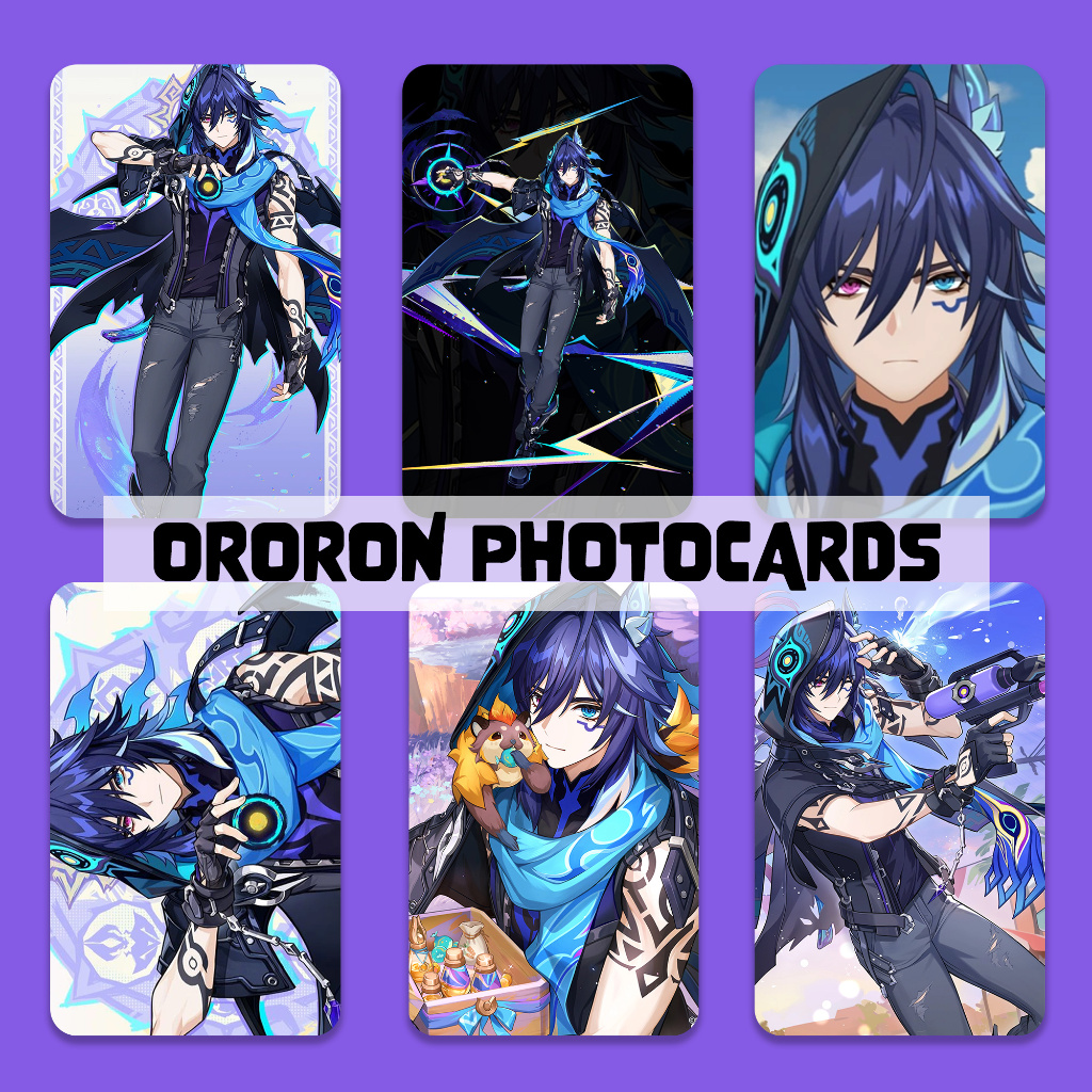 Genshin Impact Photocards - ORORON Textured Photocards Front and Back ...
