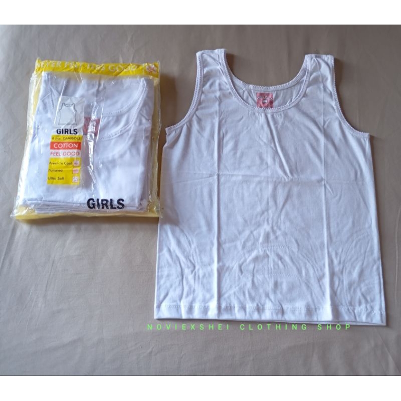 6in1 Blue Corner Ladies White Sando Innerwear For School Uniform ...