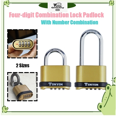 Closet door combination waterproof padlock 4-digit outdoor door ...