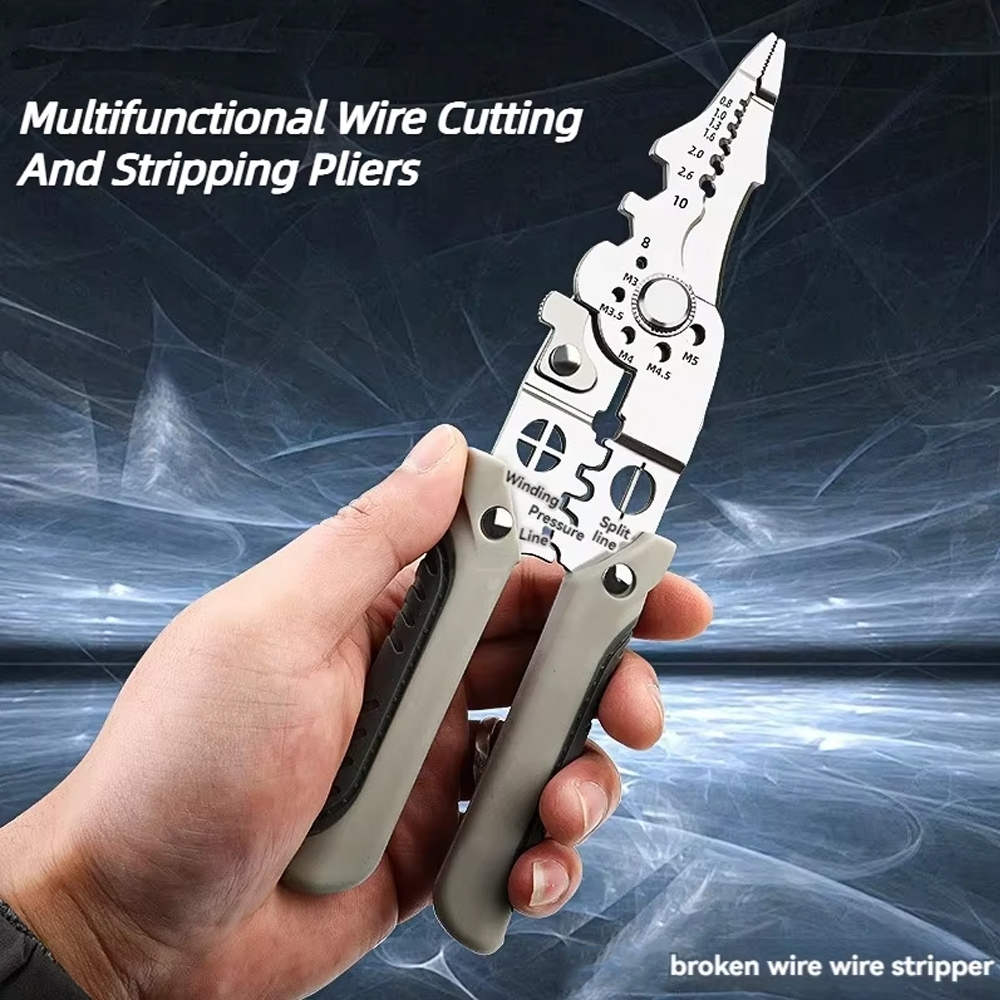 Wire Stripper Cutter Wire Stripping Tool And Multi-Function Hand Tool ...