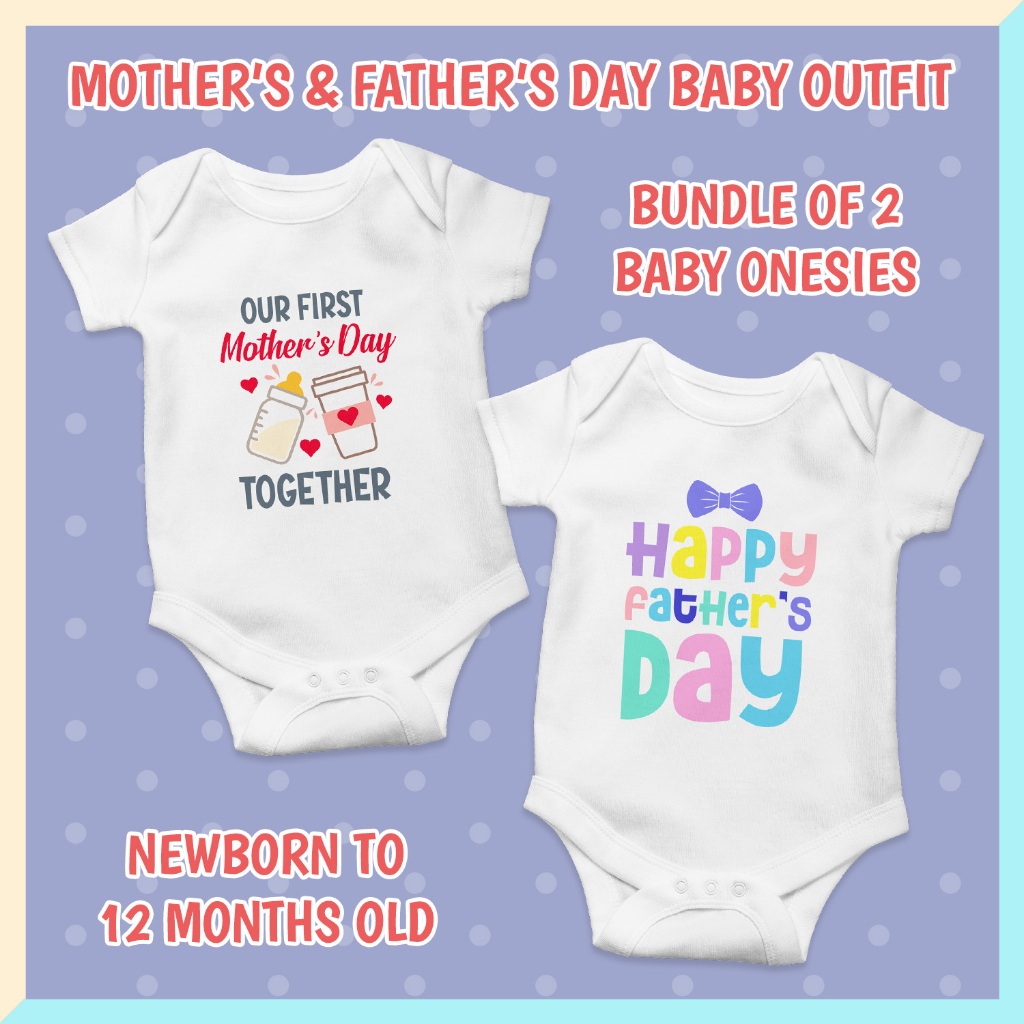 Mother's day Father's Day Baby outfit Baby Clothes for Baby boy  onesies for Baby girl