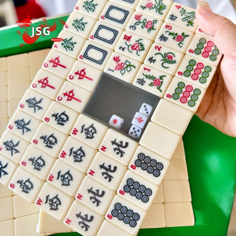 #30Mahjong Set Convenient for carrying when traveling Chinese Mini ...
