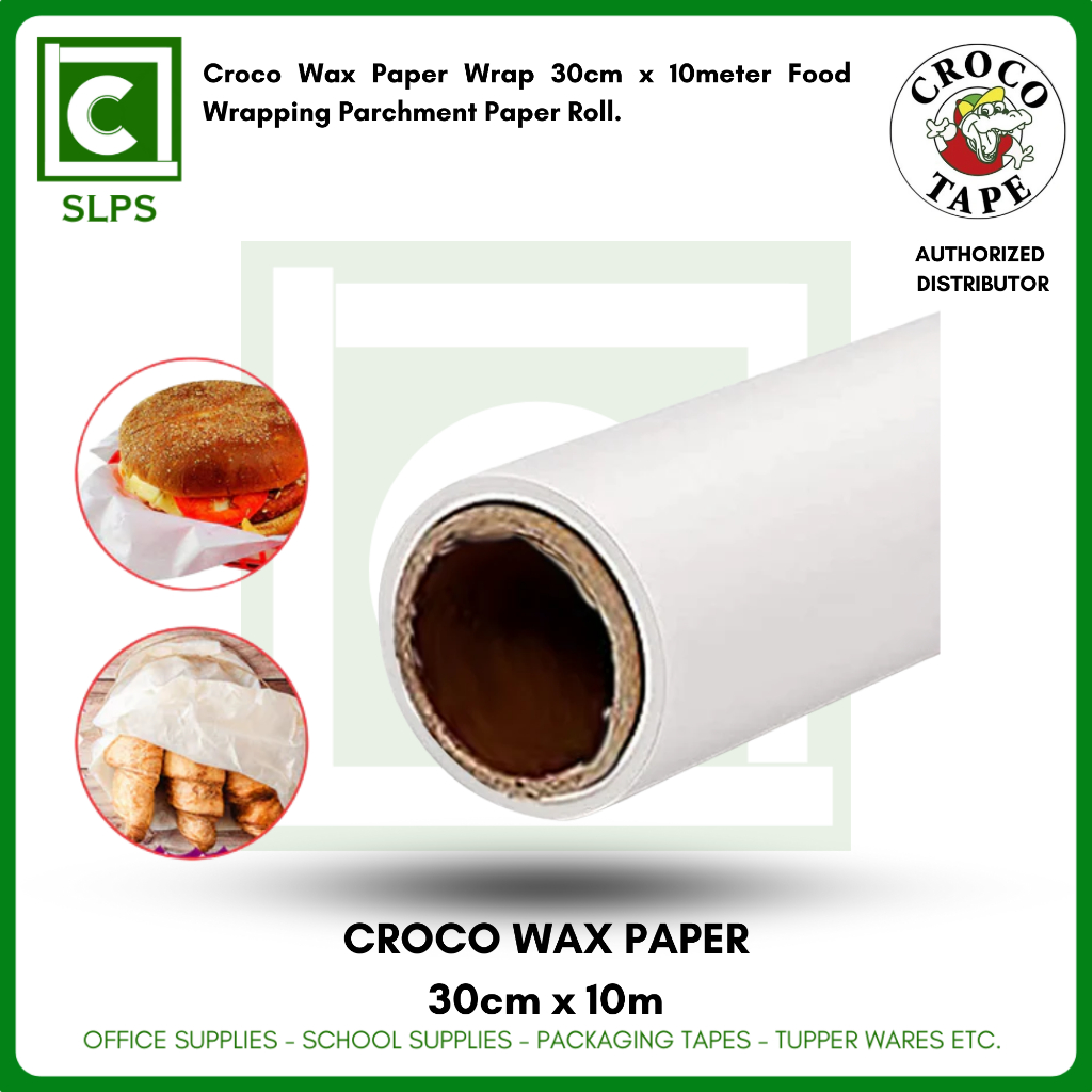 ORIGINAL Croco Wax Paper Wrap Jumbo 30cm x 150meter/30cm x 10m Food ...