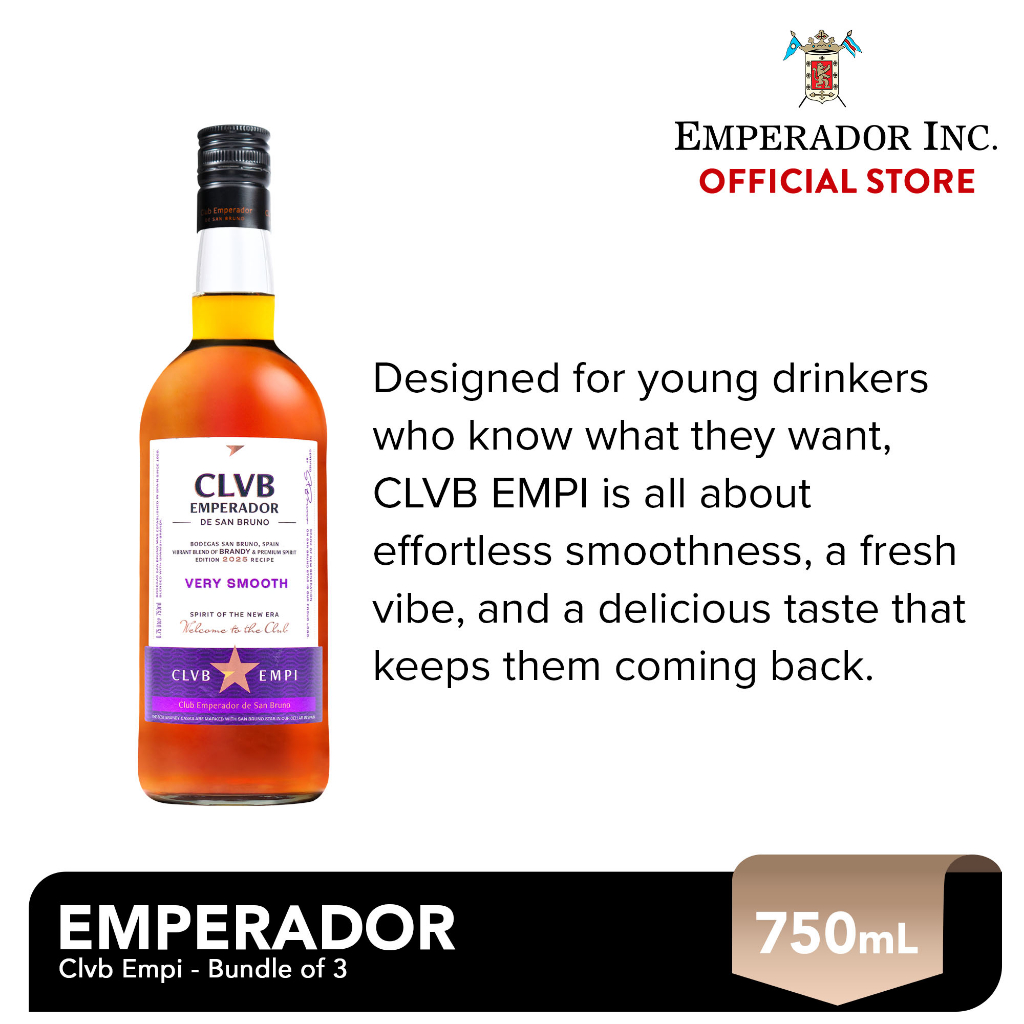 CLVB EMPI Brandy 750ml Bundle of 6 | Shopee Philippines