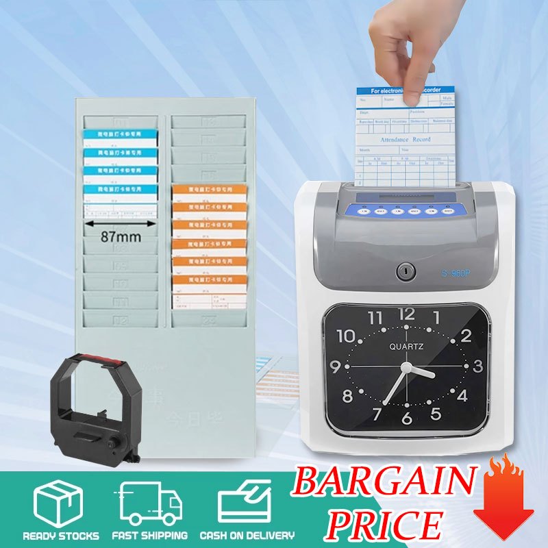 Attendance Machine Bundy Clock Time Recorder Payroll Biometrics ...