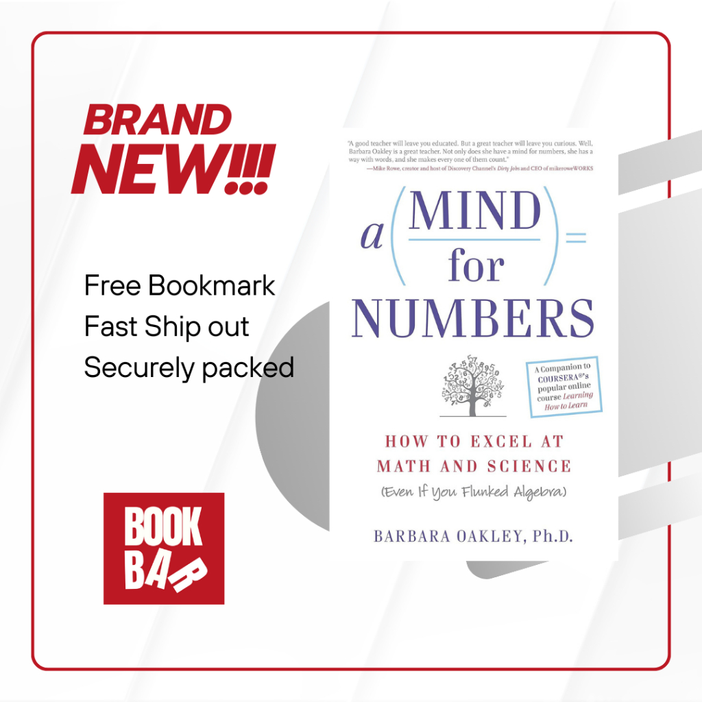 A Mind for Numbers by Barbara Oakley - with free bookmark | Shopee ...