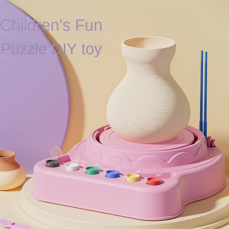 Children's DIY pottery machine clay USB charging handmade craft boys ...