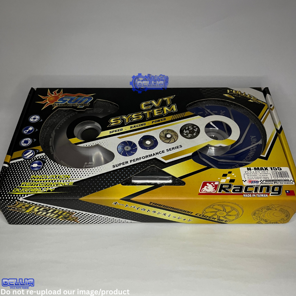 SUN Racing Pulley Set for NMAX 155 / AEROX 155 - Drive Pulley, Drive ...