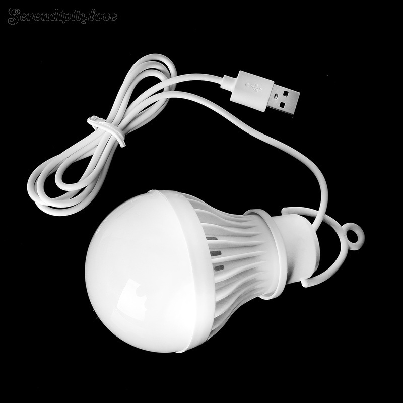 LED USB Bulb 5V 5W Light Emergency Powerbank Light Energy Saving ...