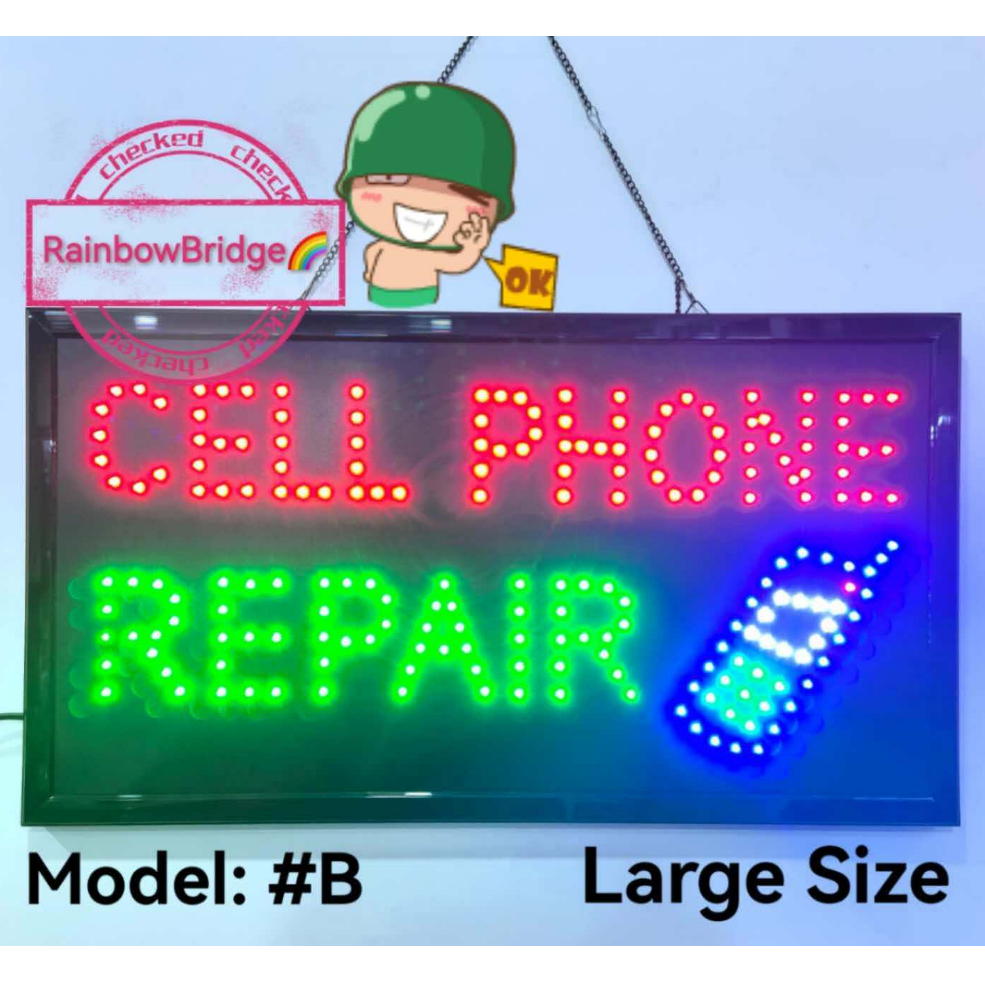 CELLPHONE REPAIR - RAINBOW BRIDGE LED SIGNAGE (2024-New-Small-Large) # ...