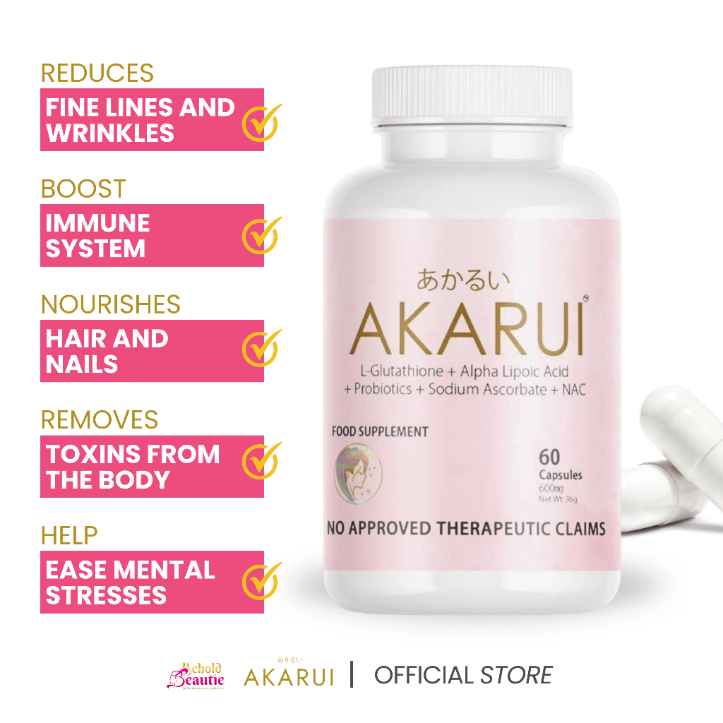 akarui glutathione Veniscy Coenzyme Q10 Egf Glutathione Skin Whitening... – Skin Solution Store main image 1