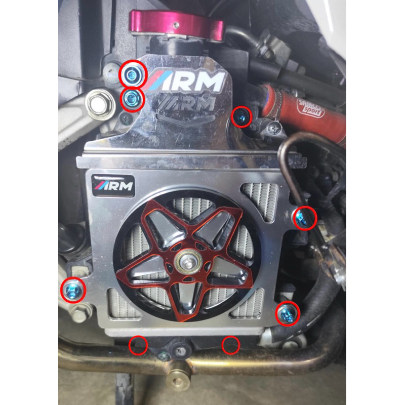 Gr5 Titanium Bolts for Honda Click Radiator Set (8pcs) | Shopee Philippines