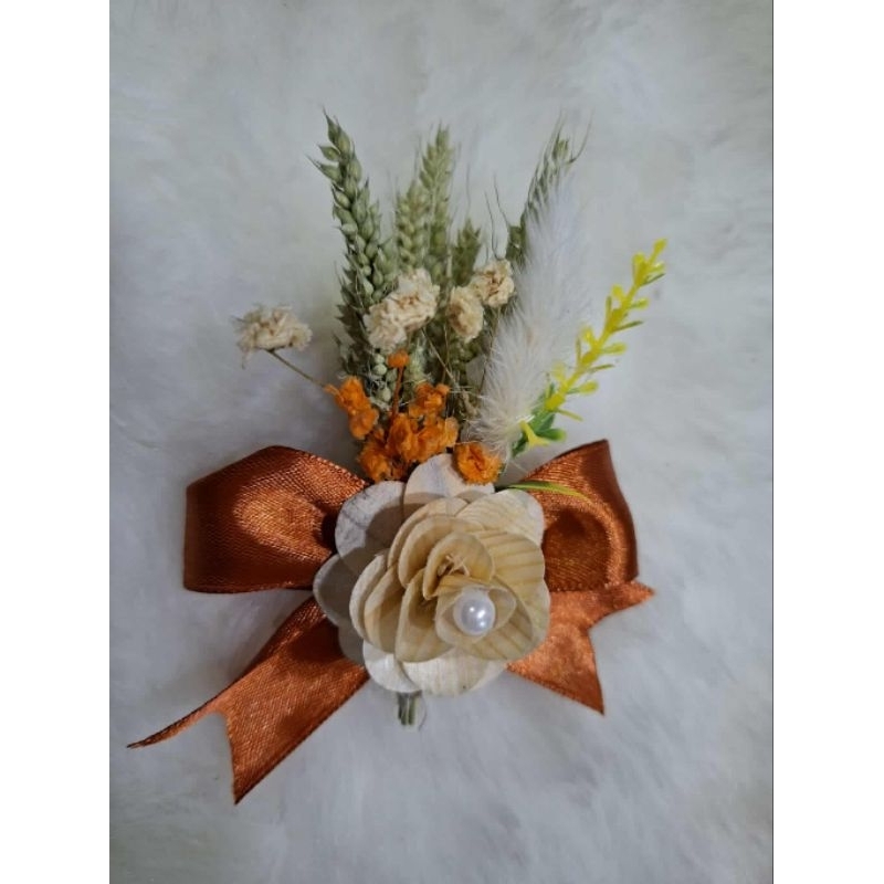 chest corsage with pi/rust orange all volors available | Shopee Philippines