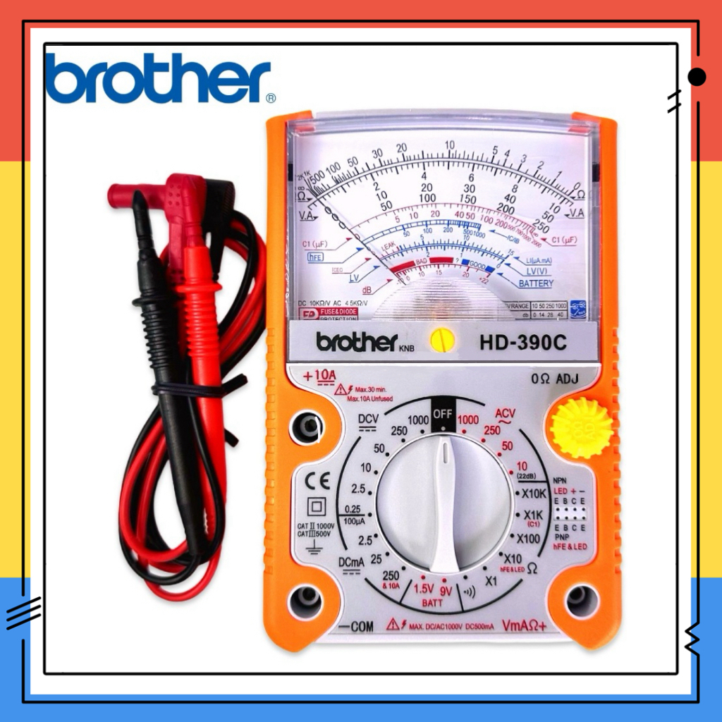 Brother Tester HD-390C Analog Multimeter Analog tester Multitester ...