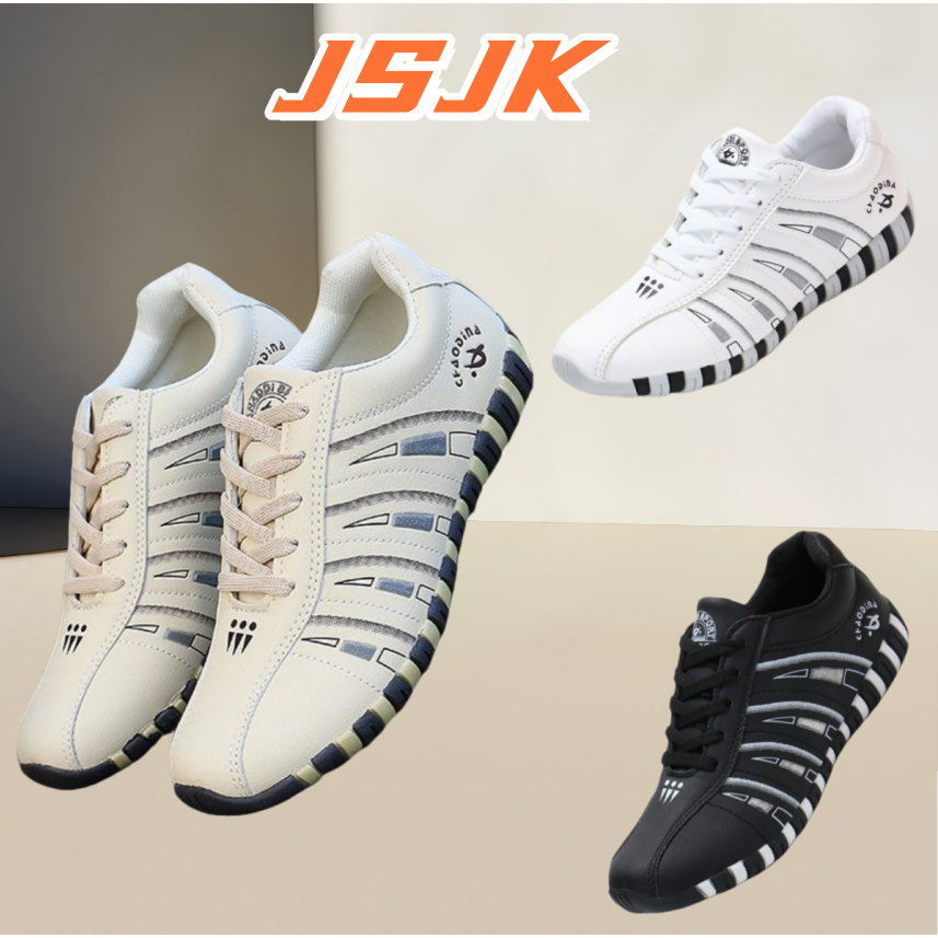 [JSJK] rubber shoes KOREAN STYLE comfortable LACE UP SNEAKERS SHOES for ...