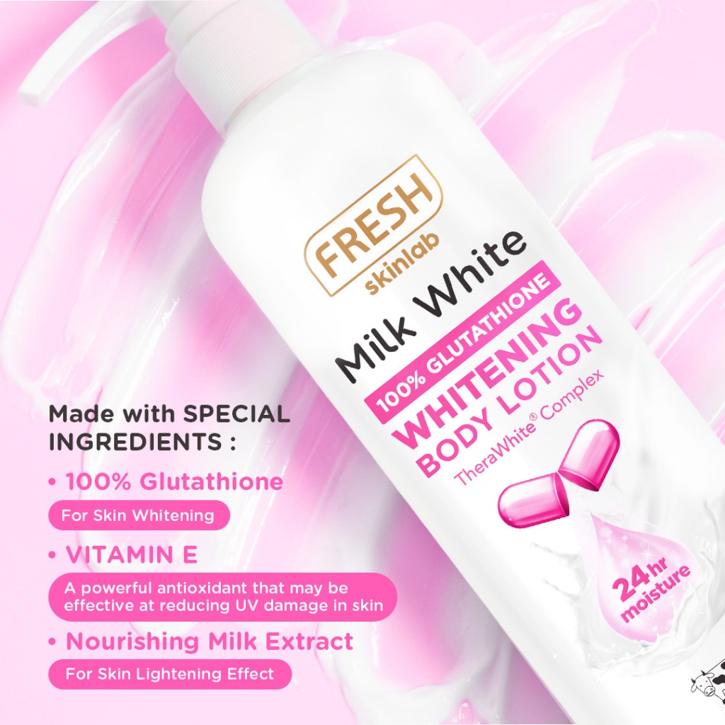 fresh skinlab milk white glutathione lotion Fresh Skinlab Milk White Glutathione Body Lotion (480ml)
