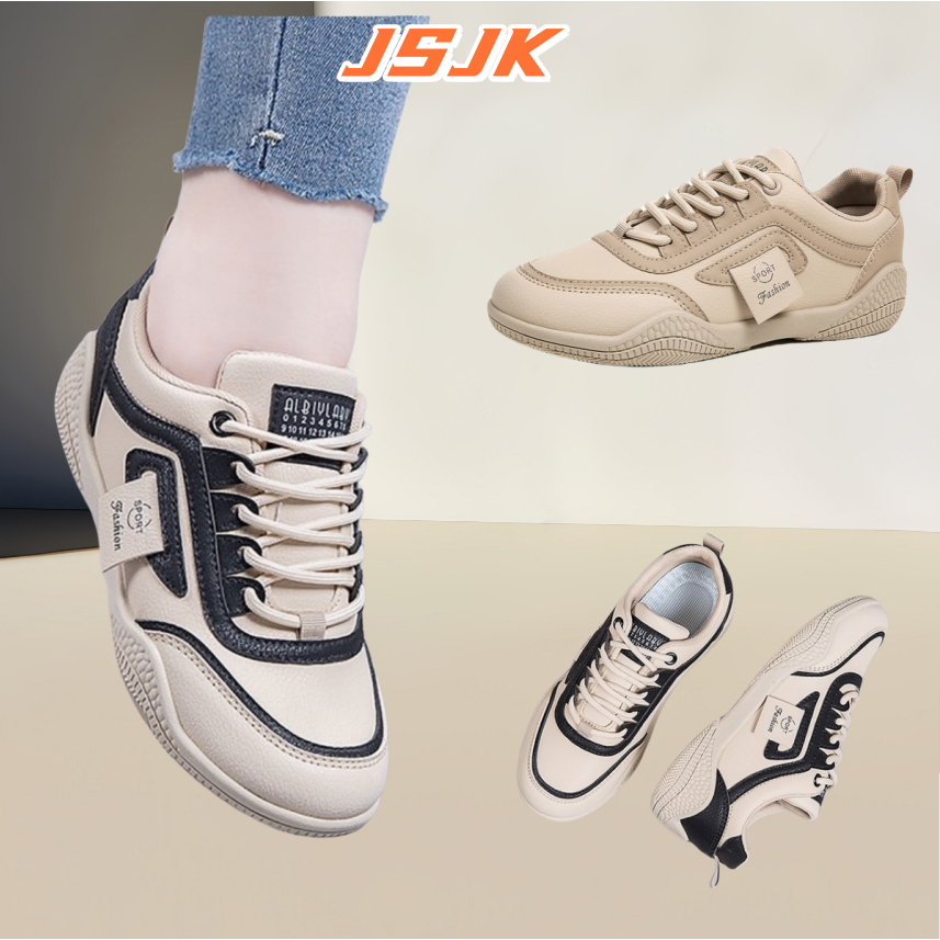 [JSJK] korean Fashion sneakers for women rubber breathable comfortable ...