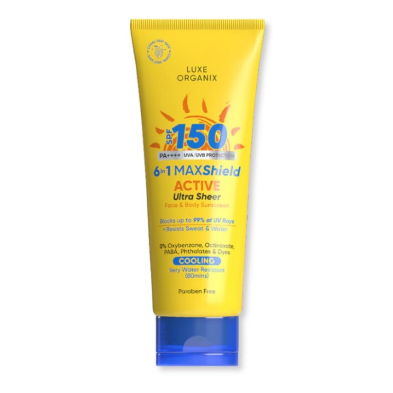 Luxe Organix SPF150 UVA/UVB Protection 6in1 Maxshield Active Ultra ...