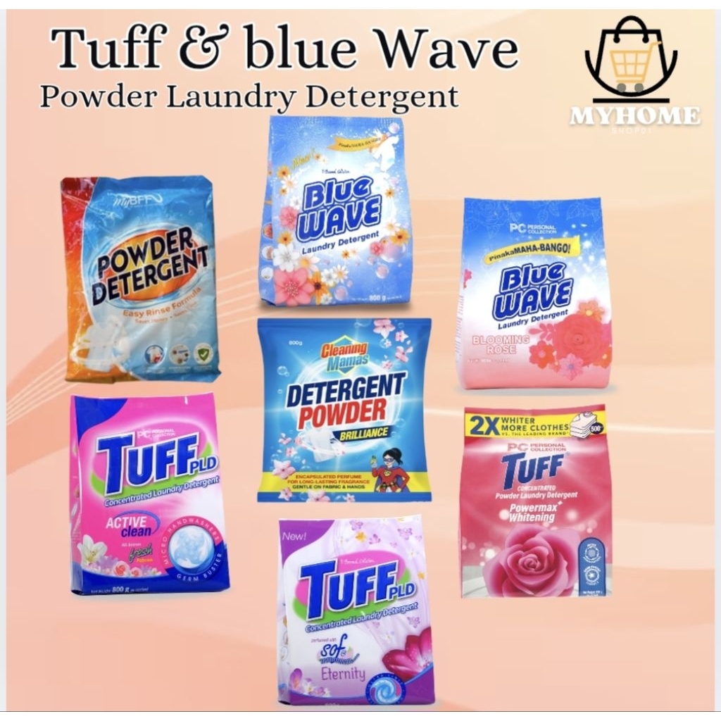 TUFF AND BLUEWAVE POWDER LAUNDRY DETERGENT SINGLE PACK | Shopee Philippines