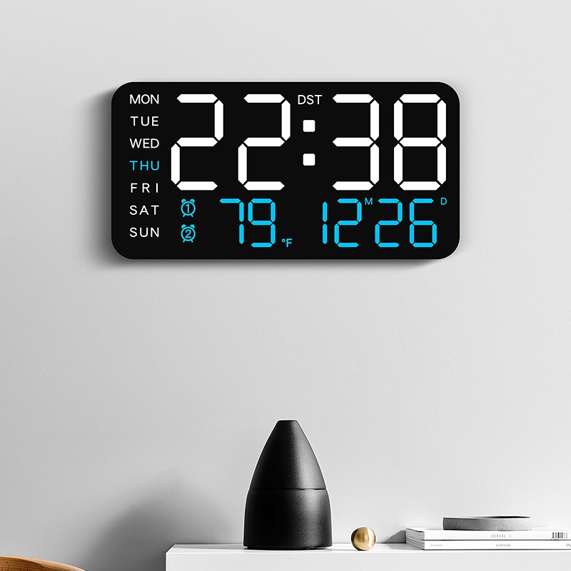 IED digital clock multifunctional hanging and standing dual-purpose ...