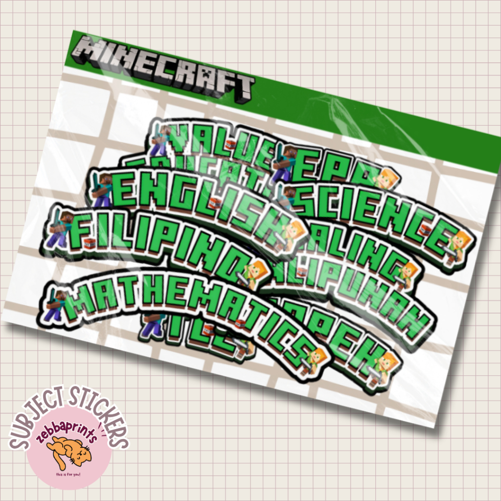 SUBJECT LABEL STICKERS FOR BOYS AND GIRLS- GRADE 1-6 - BASED ON DEPED ...