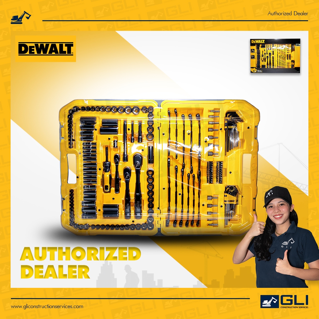 GLI - DeWalt Black Chrome 184-piece Mechanics Tool Set DWMT45184 ...