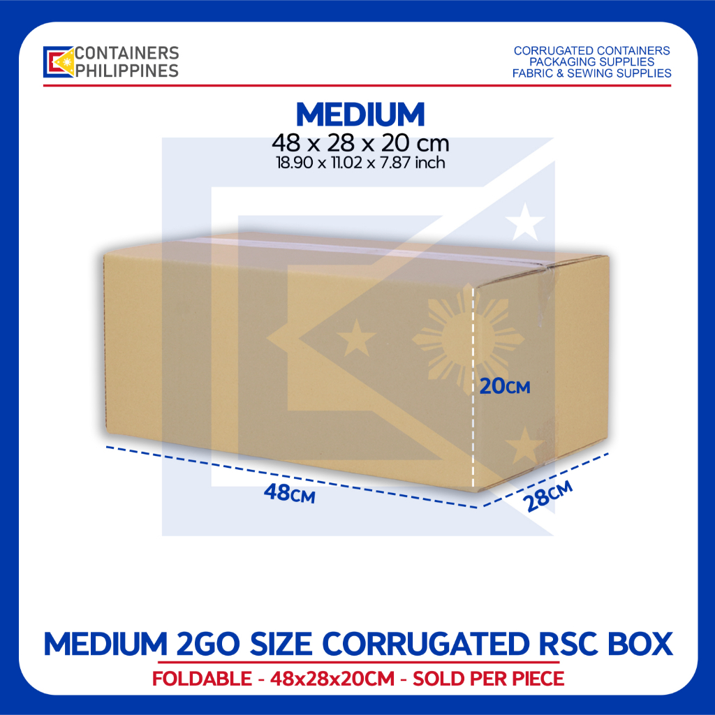 CONTAINERS.PH TWO GO Express Size Corrugated Boxes Shipping Box ...