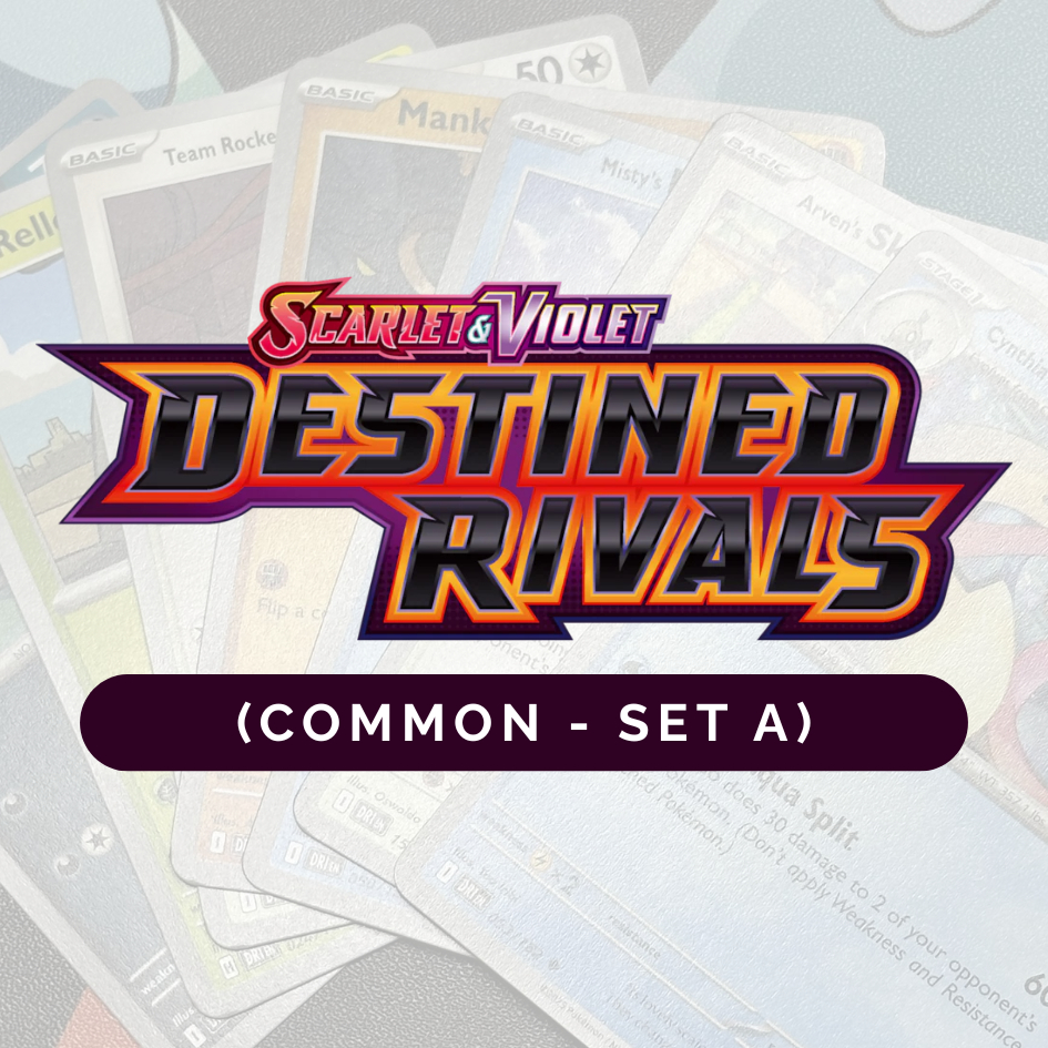 1pc Pokemon Destined Rivals TCG Single (Common - Set A) - DRI | Shopee ...