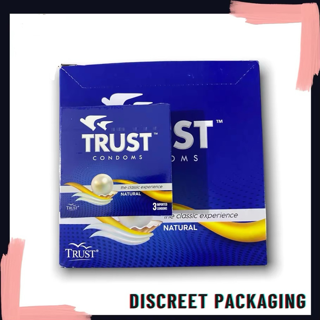 Trust Condom Natural Box of 24x3 (72 condoms) Plain Classic | Shopee ...