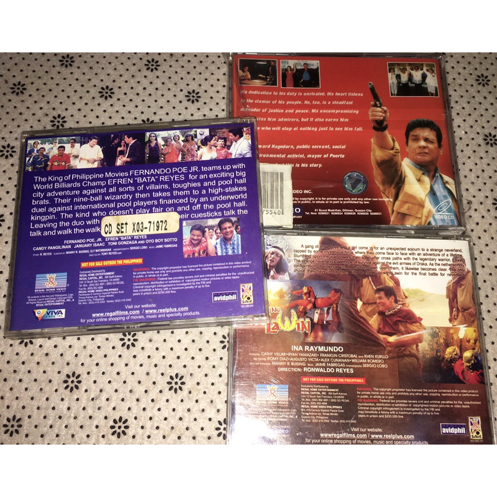 FPJ Fernando Poe Jr. Vintage Original VCD Movie Collection | Shopee ...