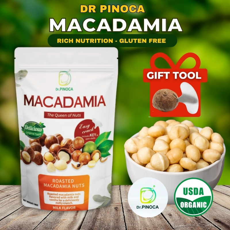 Dr Pinoca Macadamia Nuts Roasted GreenFood Macadamia Creamy Healthy ...