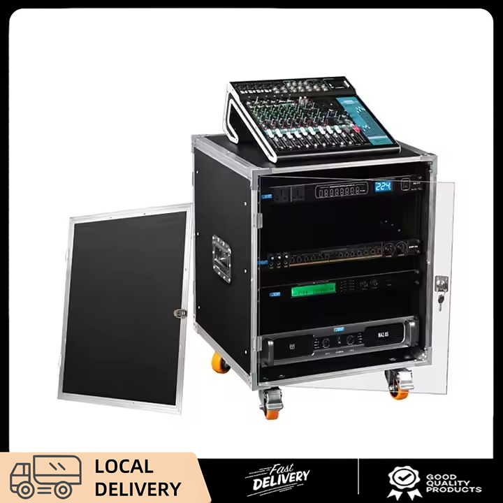 12U Flight Case Power Amplifier Rack Empty Cabinet Touring Case With ...
