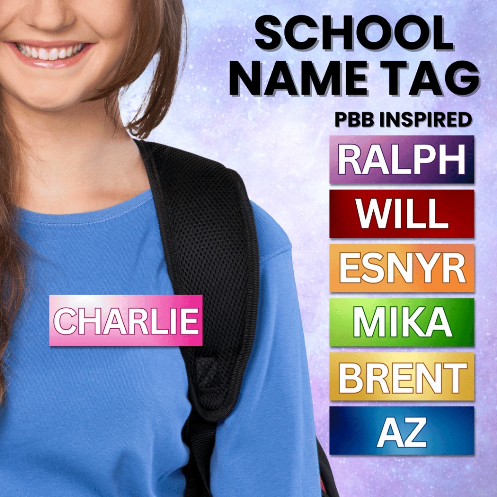 Personalized Name Tag / PBB Name Tag / School Name Tag | Shopee Philippines