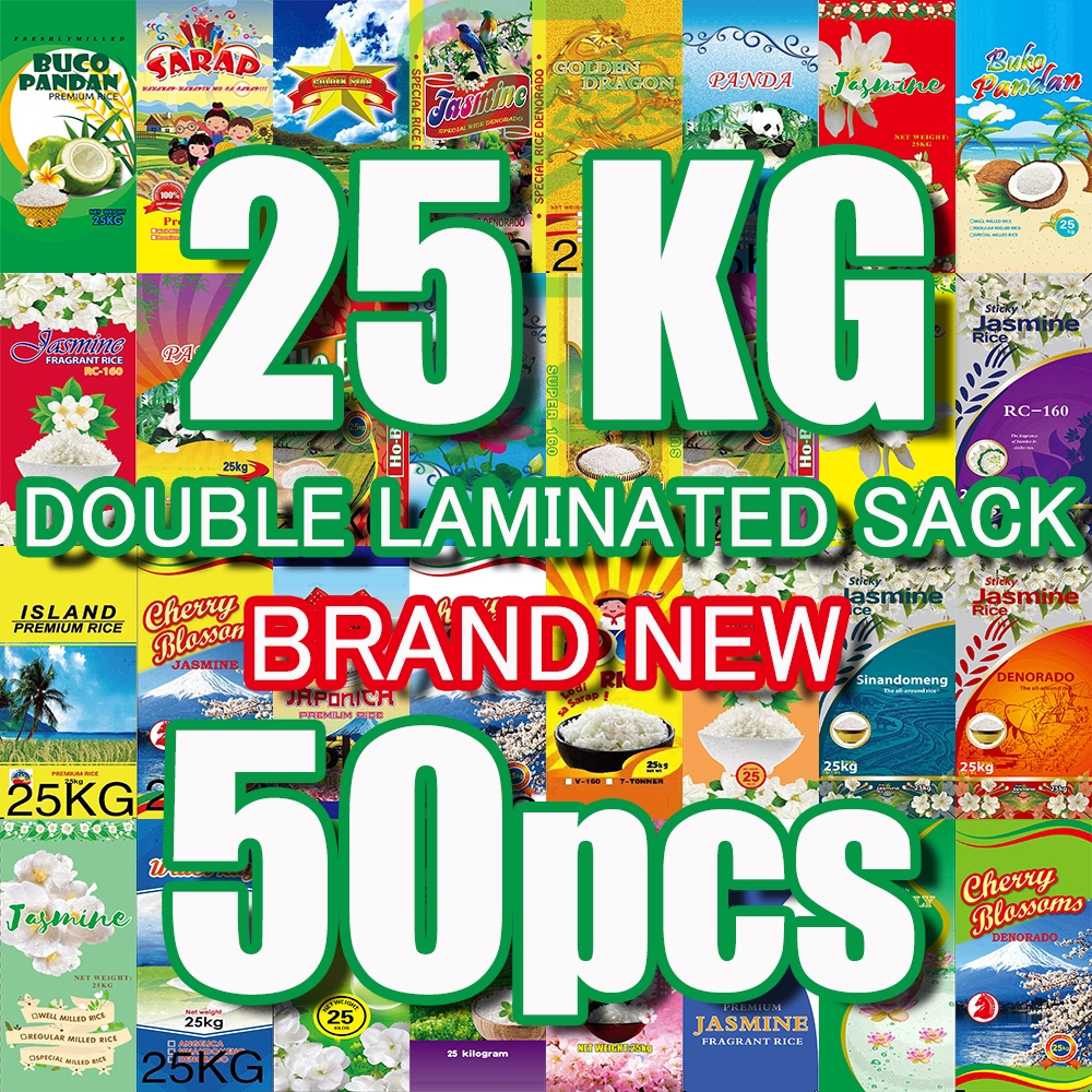 50PCS 25KG Sack bag for rice sako empty with Handle BRAND NEW Double ...