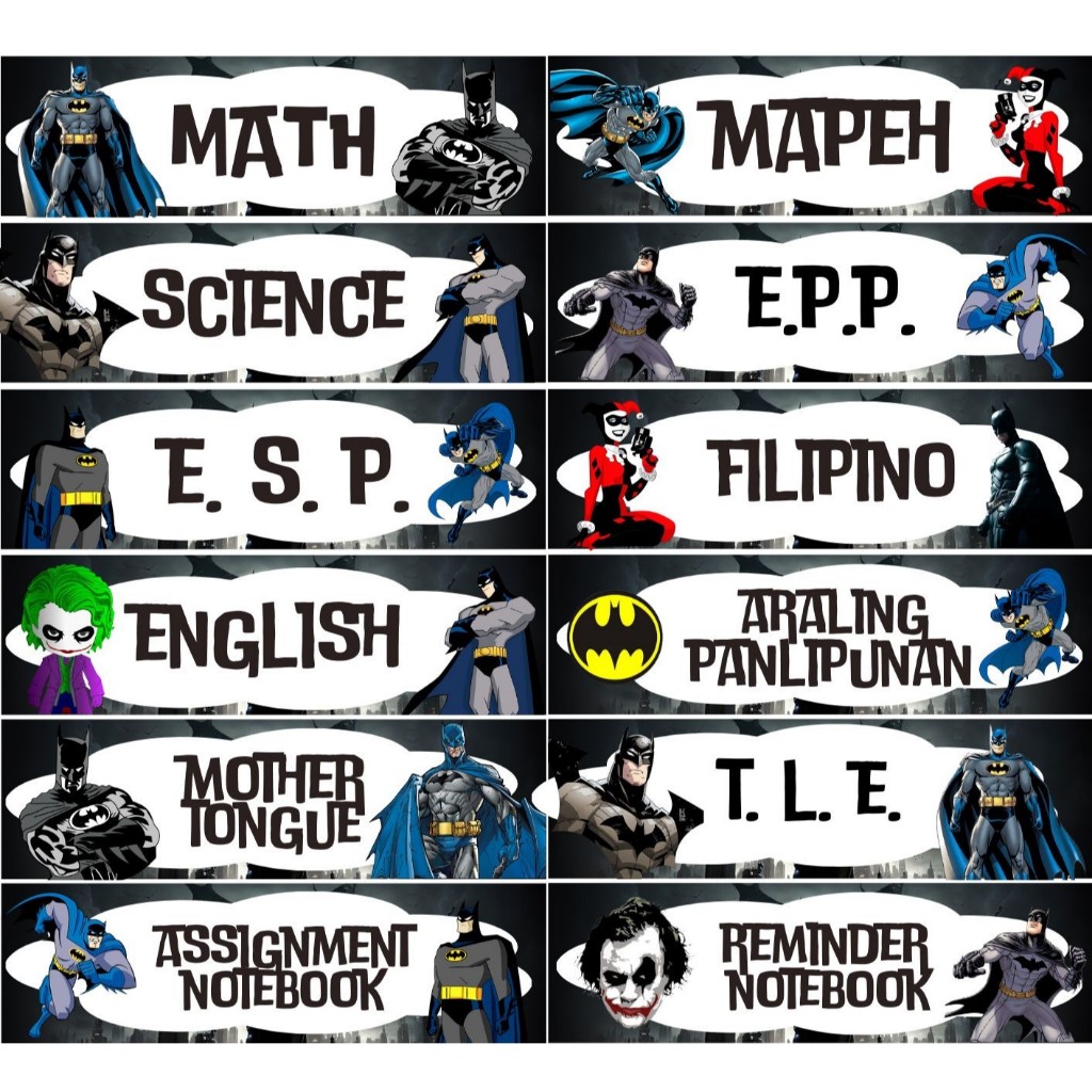 Personalized Subject Label Stickers (Subject and Name) | Shopee Philippines