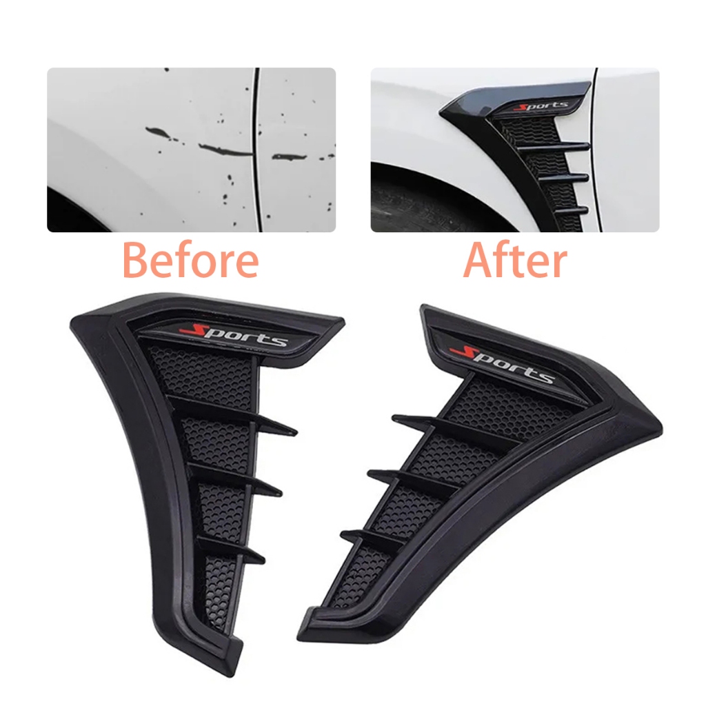 Fender Side Wing Trim Universal Fit For Sedan SUV Pickup Modification ...
