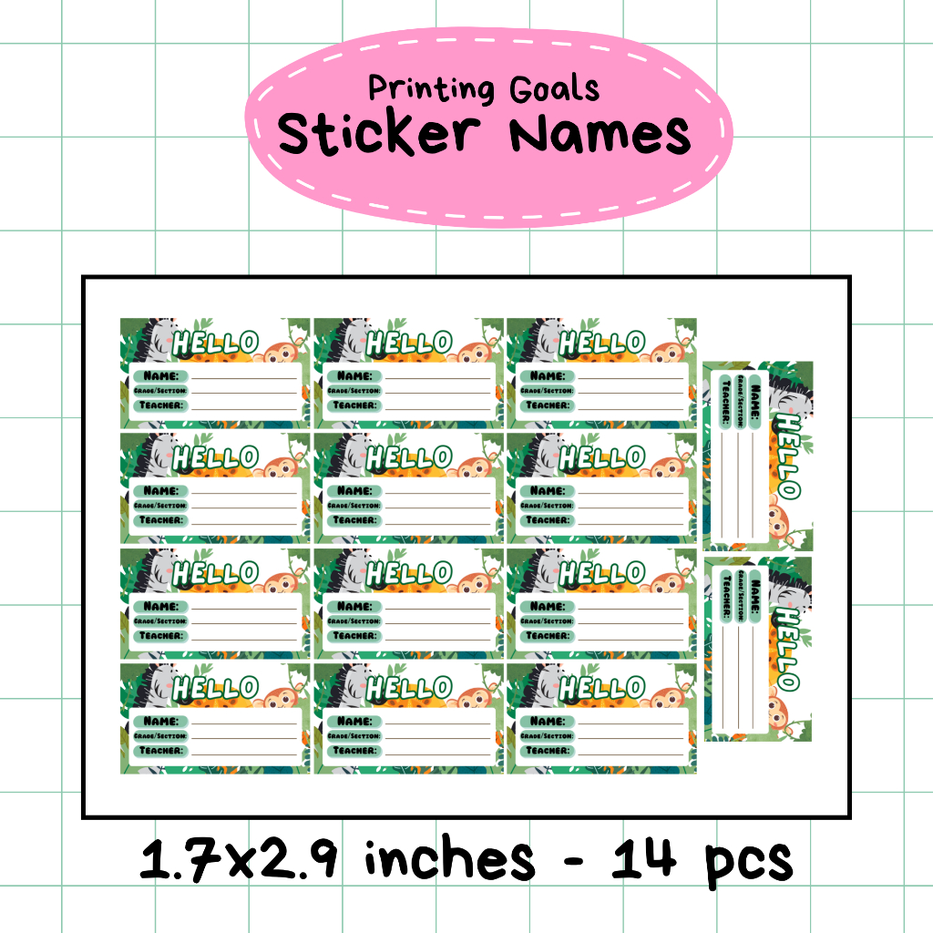Personalized Name Label Stickers Custom School Labels for Students ...