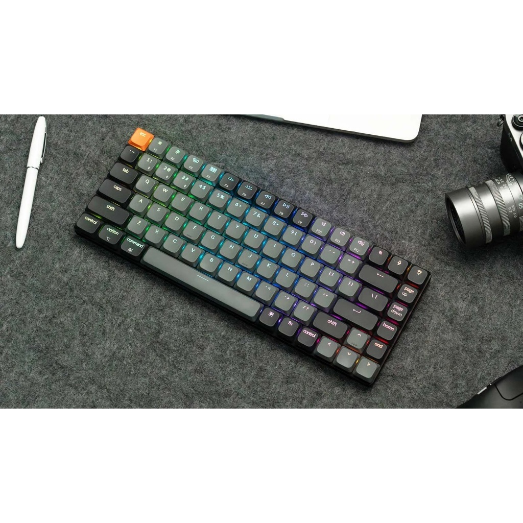 Keychron K3 QMK Mechanical Keyboard (75%, Wired/Bluetooth, RGB LED, Low ...