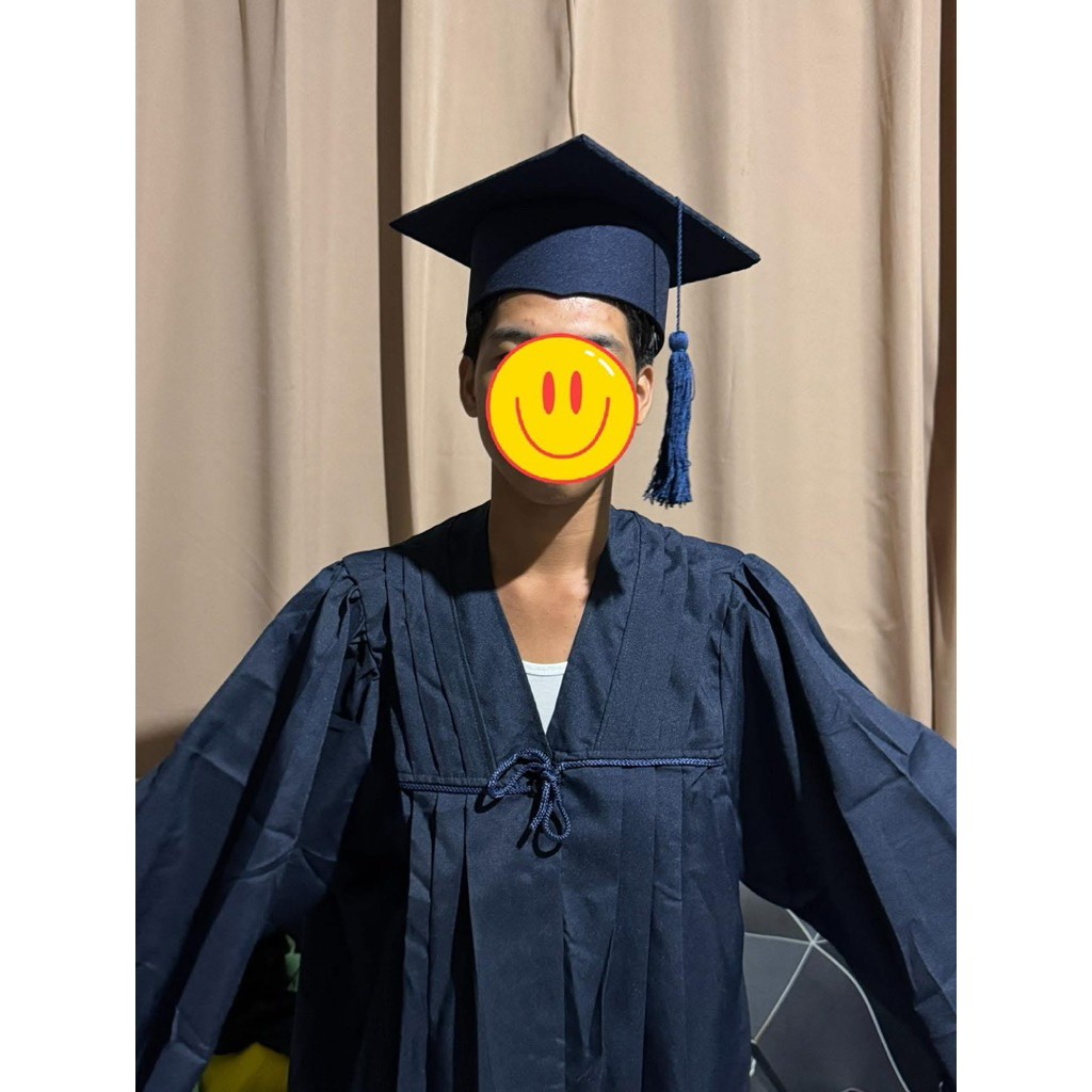 Navy Blue Toga Set Cap&Gown | Shopee Philippines