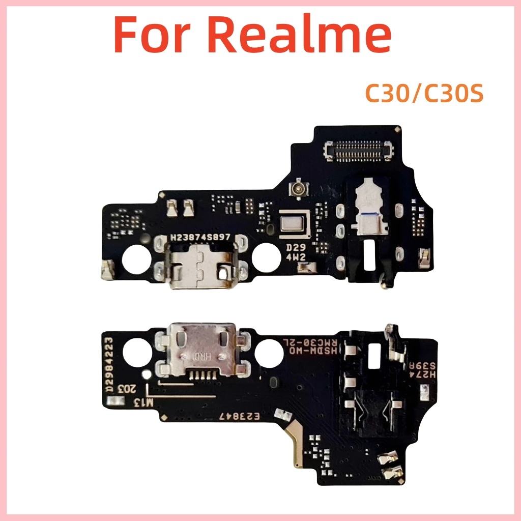 New For Realme C30 C30s Power Volume Flex Button Switch USB Charging ...