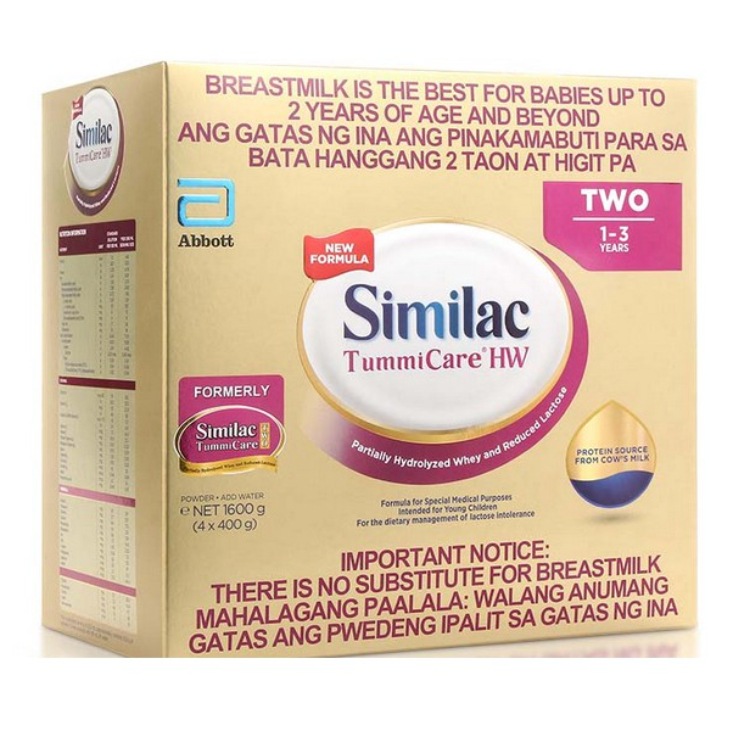 Similac Tummicare 1-3 HW Two - 1.6kg 1600g - 4 packs 400g - EXP: JAN ...