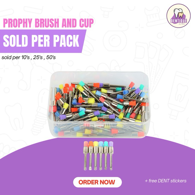 PROPHY BRUSH & PROPHY CUP (SOLD PER PACK) | Shopee Philippines