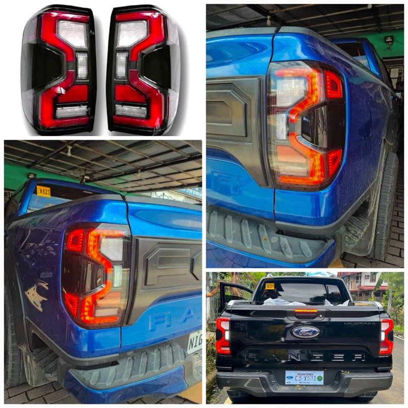 Ford Ranger 2023 - 2025 Tail Light Upgrade Raptor Design with Side ...