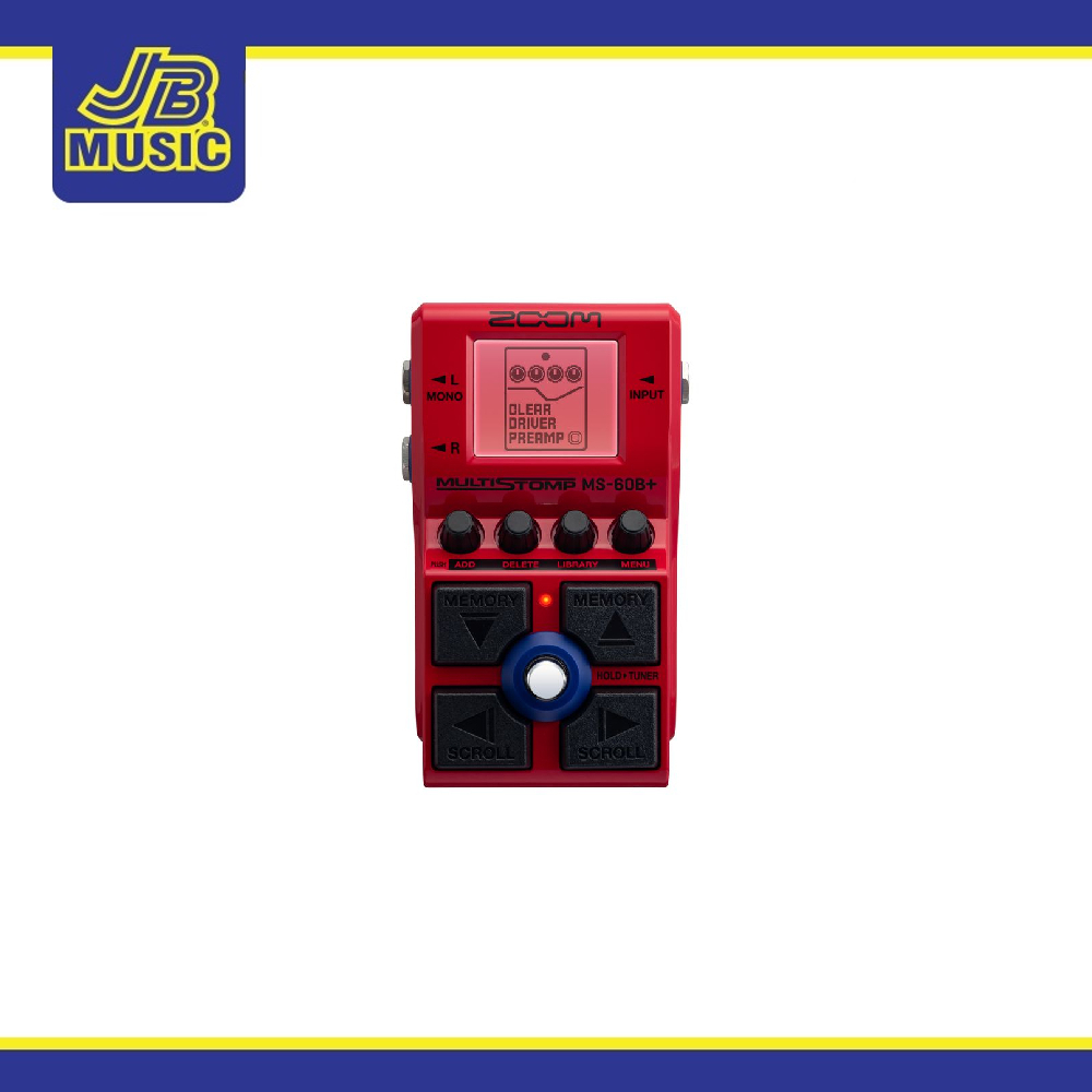 Zoom MS60B PLUS Bass Effects Pedal MultiStomp for Bass Guitar Shopee