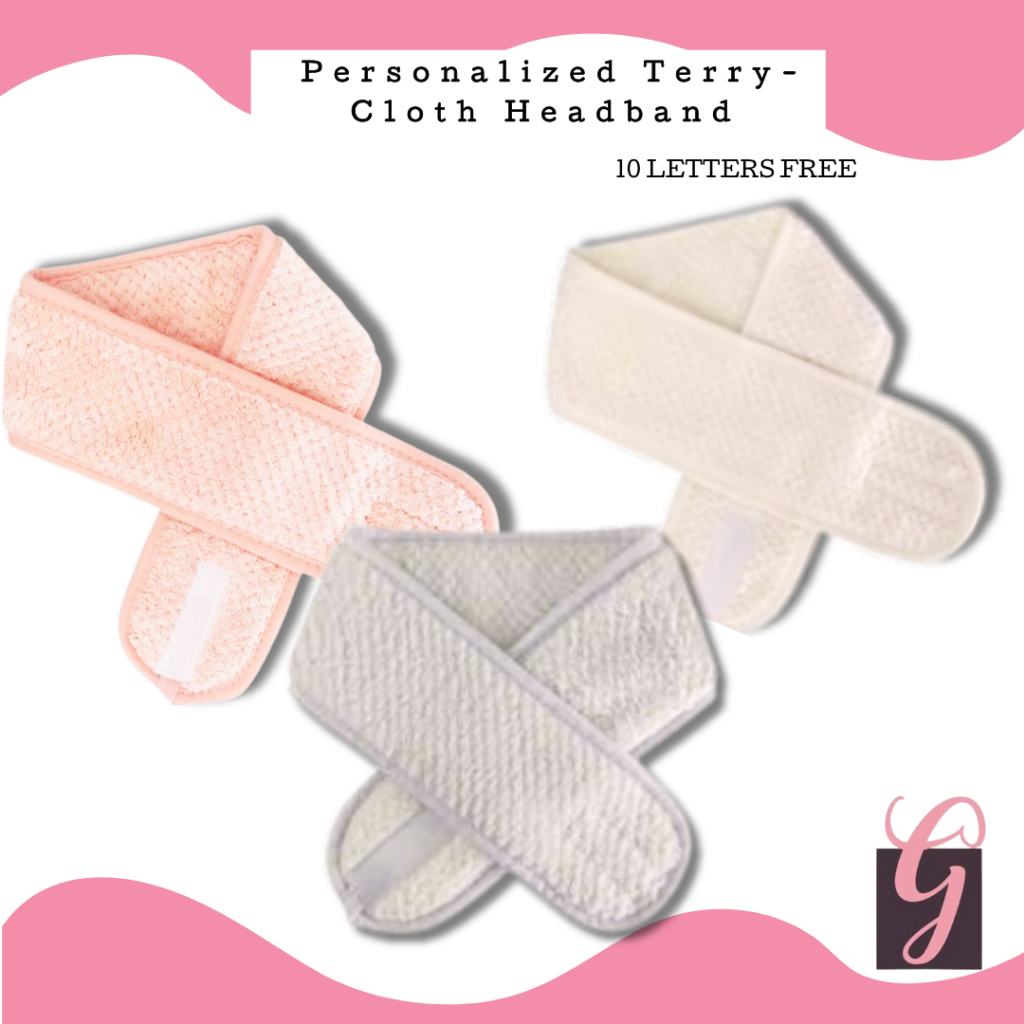 G&G | Personalized and Customized Personalized Terry-Cloth Headband ...