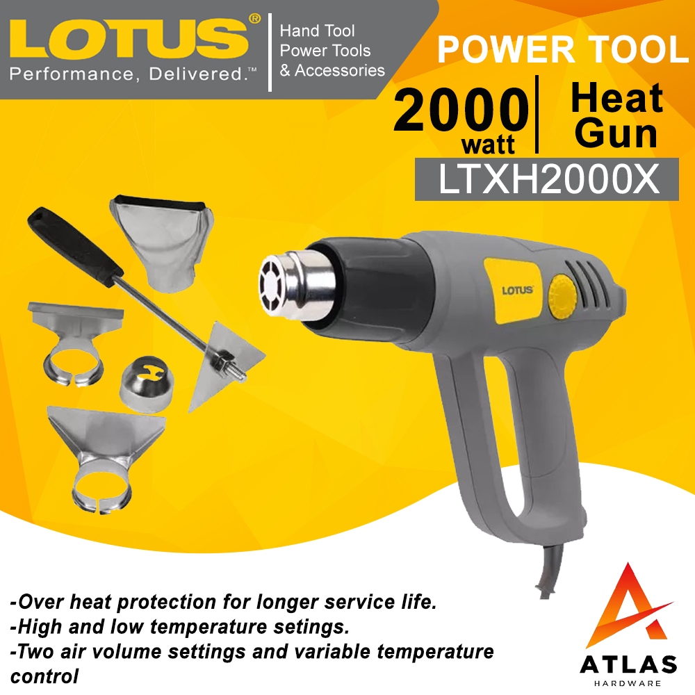 Lotus Heat Gun LTXH2000X Heavy Duty w/ Accessories (NEW VERSION