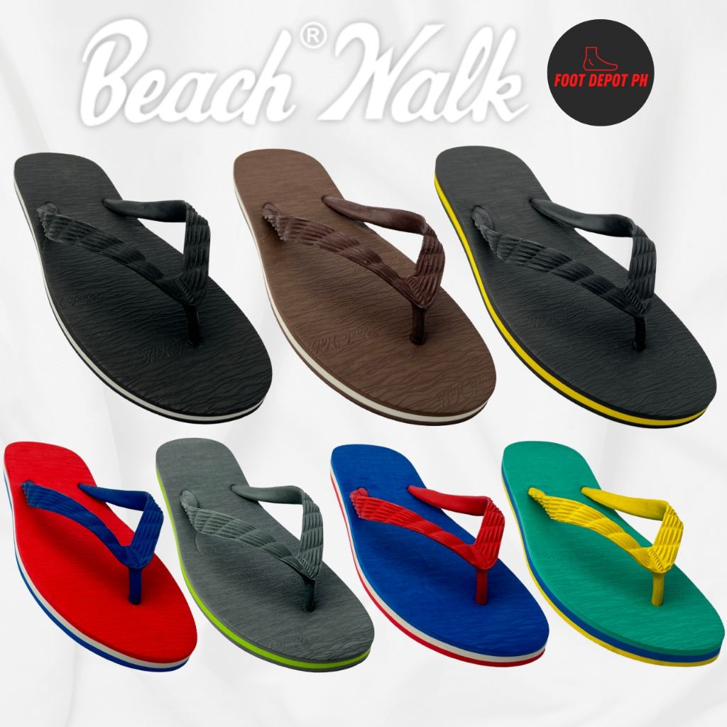Original BEACHWALK Multi Color Unisex Flip Flops Slippers Shopee Philippines