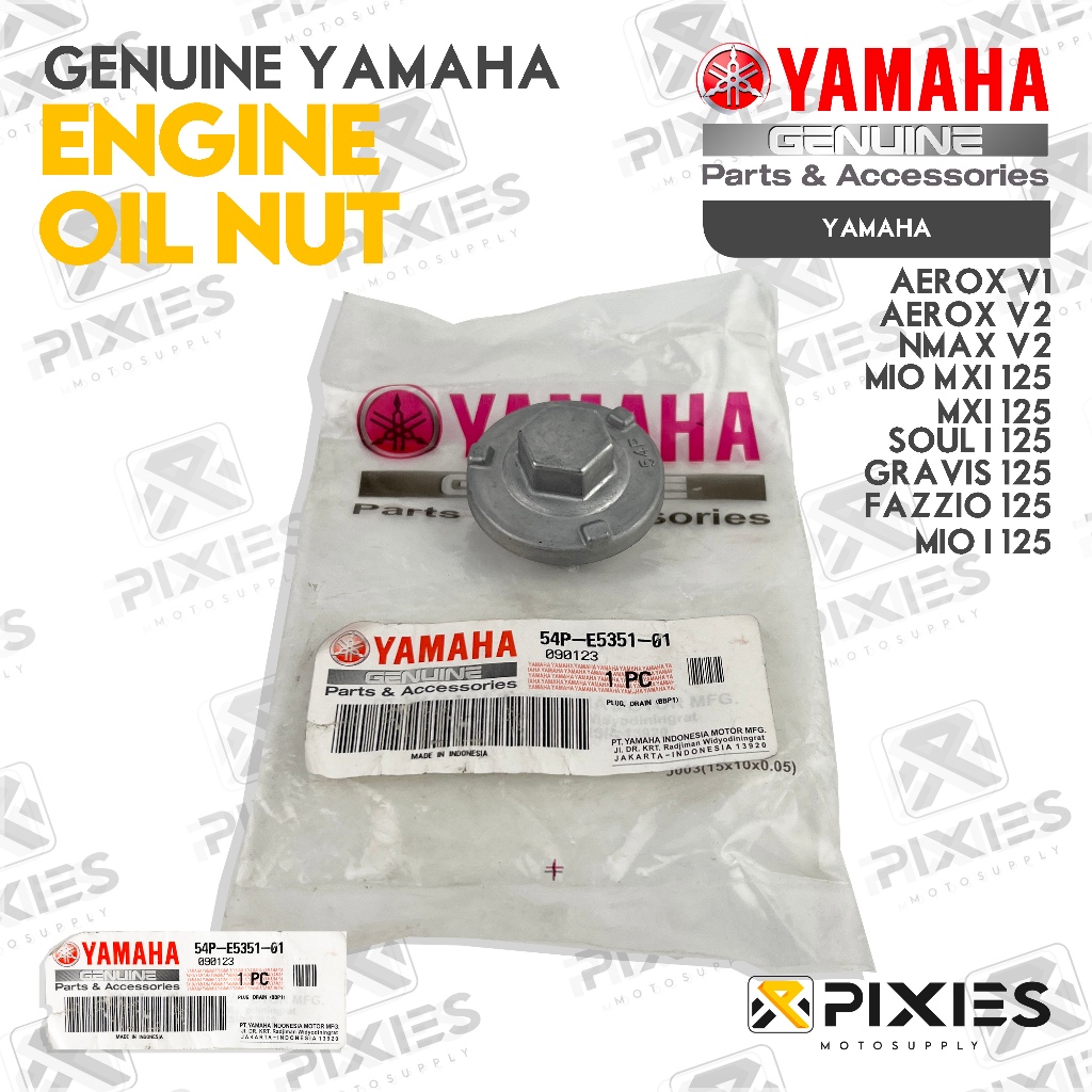 ENGINE OIL NUT FOR AEROX V1 / AEROX V2 / NMAX V2 / MIO MXI 125 / SOUL I