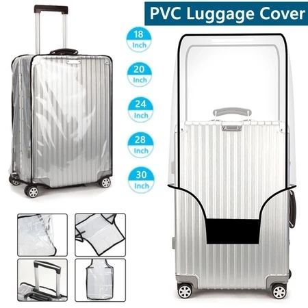 Transparent Luggage Cover DustProof Waterproof PVC Trolley Suitcase ...