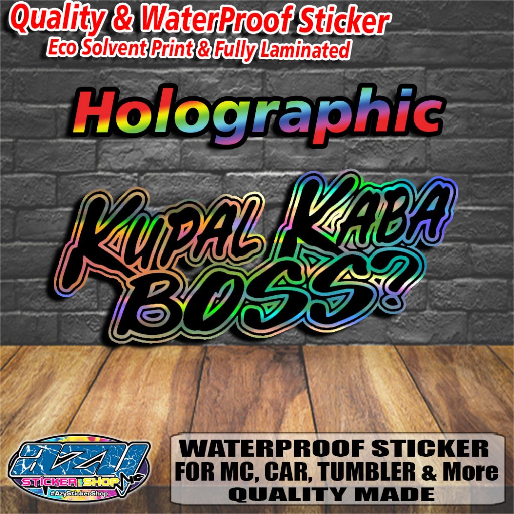 Kupal Kaba Boss? - Cutout Vinyl Sticker, Waterproof, Fully